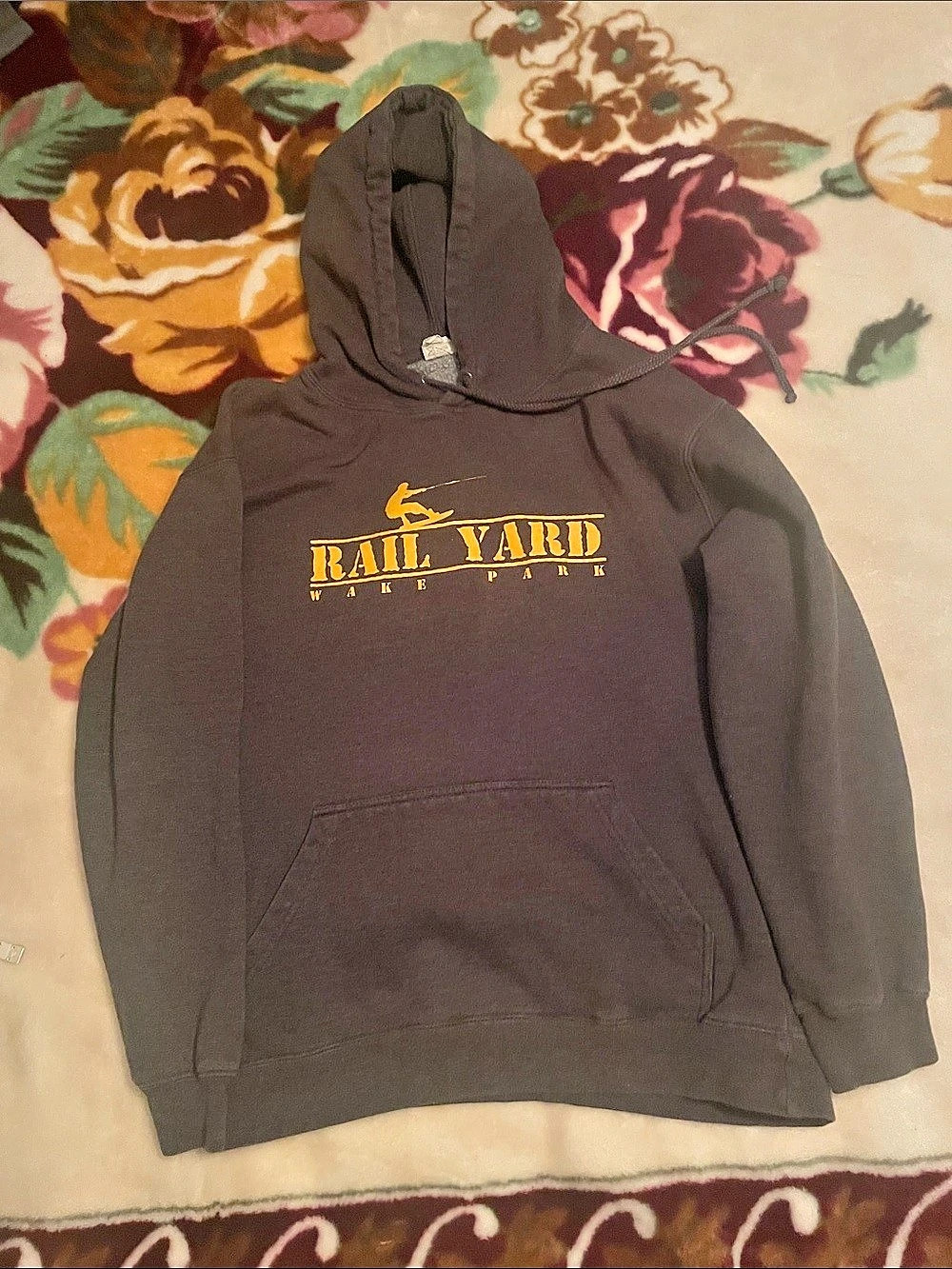 Alstyle Graphic Pullover Hoodie in Black